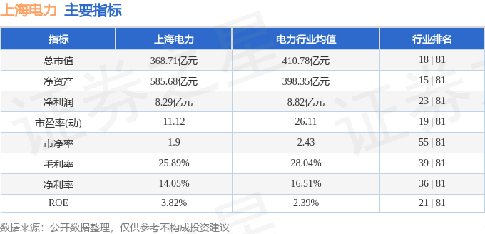 股票行情快报：上海电力（600021）8月19日主力资金净卖出3.73亿元